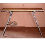 Console Table with Curved iron legs