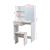 Import Corner Makeup Dressing Table Dresser with Drawer Mirror Shelves Stool Set White from China