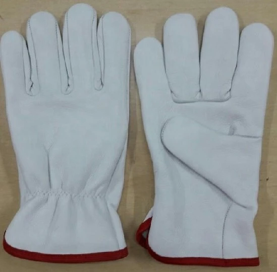Cow grain leather driver gloves