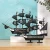 Import Creative home smooth sailing ornaments student gifts 30cm pirate ship wooden crafts from China