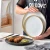 Import Creative matt ceramic round household fruit plate tableware from China
