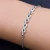 Import Crystal Rhinestone Smart Strand Round Braid Designs 8 Silver Bracelets from China