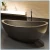 Import Cultured black marble stone round tub for sale from China