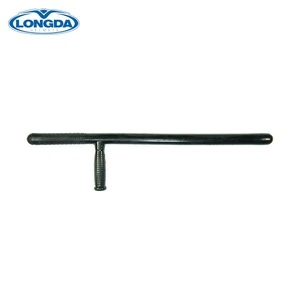 Custom design t type 60 cm self defense rubber handle police baton