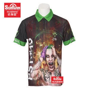 Custom Dye Sublimation Dart Print T Shirt Manufactory no moq OEM service polo shirt for boys customized design