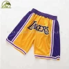 Custom Logo Stitched Shorts Laker James Basketball Shorts