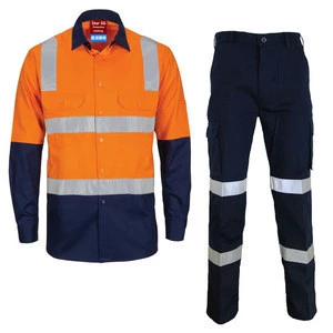 Custom Made Construction Coal Mining Industrial Reflective Work Clothes Wear Safety Suit