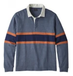 Custom Mens Lightweight Cotton Rugby Shirt Long Sleeve High Quality Sports Rugby Polo Shirts Wholesale