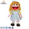 Custom plush puppet doll for theater funny dress up soft stuffed plush baby doll toy