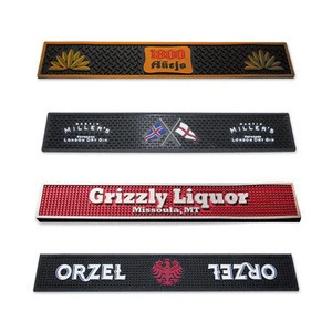 custom soft rubber jagermeister bar mat for bar accessories