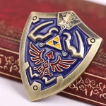 Custom The Legend of Zelda Shield Company Logo Car Emblem Security Guards Enamel Brooch Lapel Pin Badge