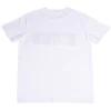 Custom White Pima Cotton T-shirts With Colorful Chenille Logo Patch Man Tshirt