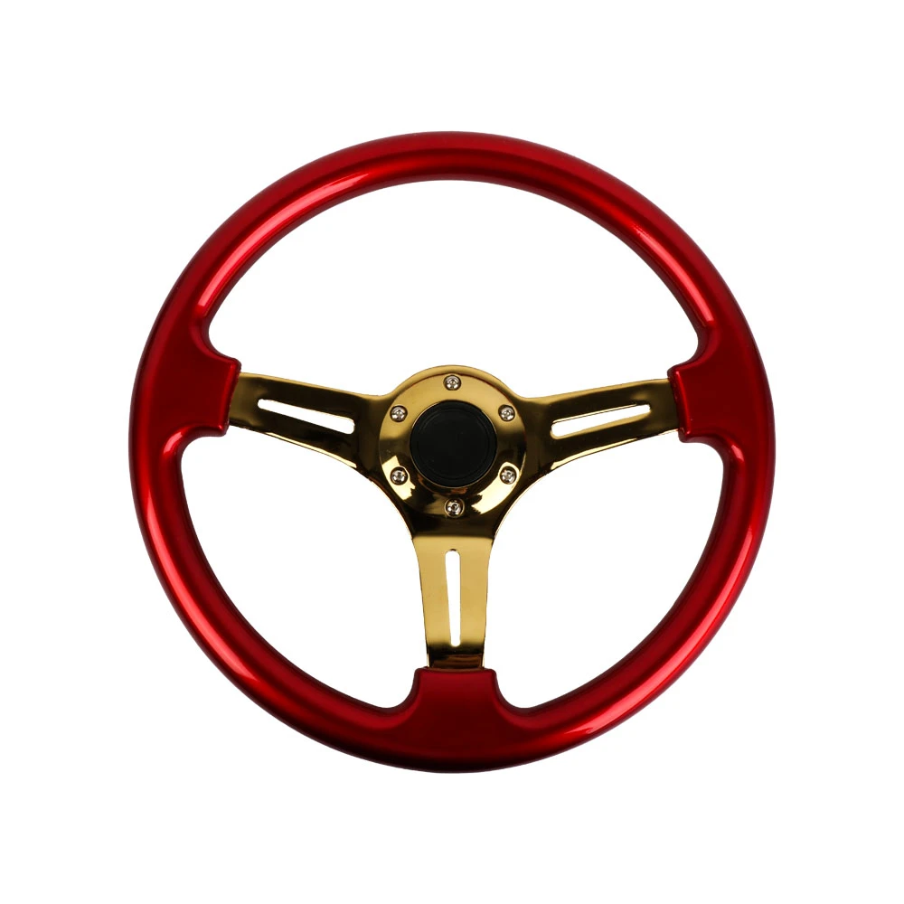 customize Volante Deportivo Original Logo Leather Iron Deep Dish JDM Drift Custom car Race Universal Racing Steering steer Wheel