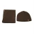 Import Customize your Norway brand new winter brown knitted beanie hat scarf set for men from China