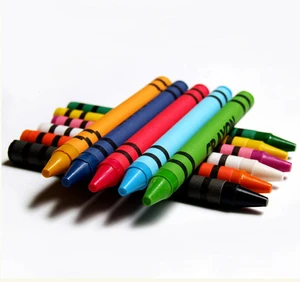 Customized Brand Multicolor Short Wax Crayon for Kids