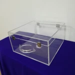 Customized Clear Acrylic Lucite Suitcase/ Briefcase With Handle