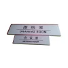 Customized clear office sign door plate with painting