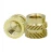Import Customized Threaded Knurled Brass Insert Nut For Plastic from China