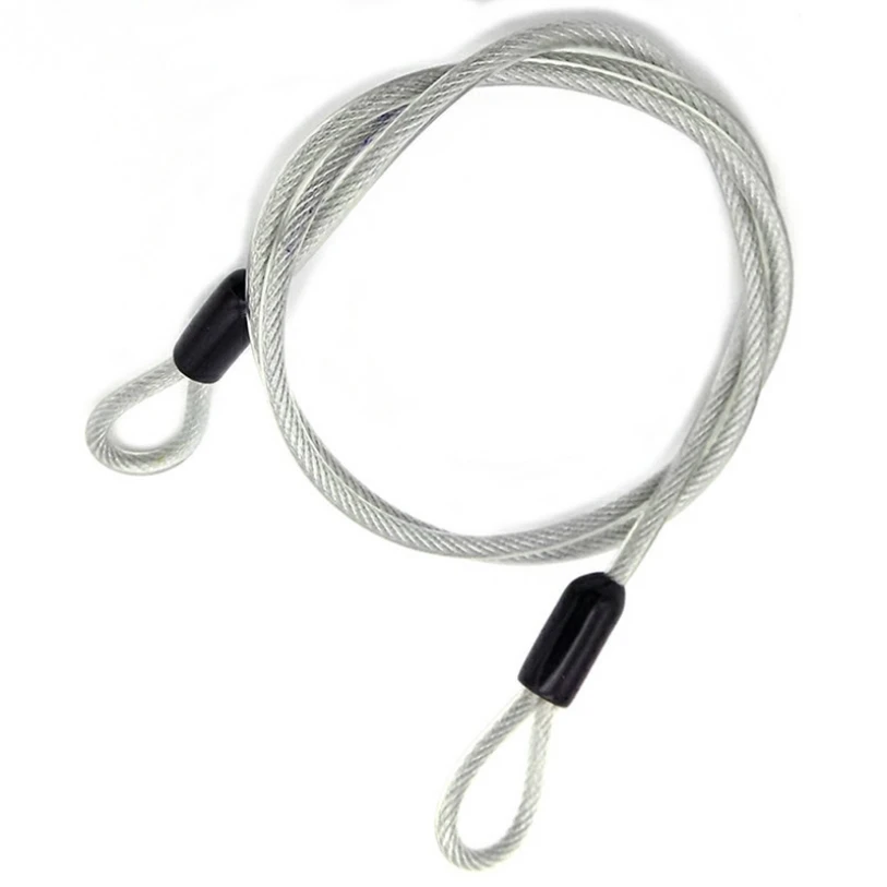 Customized Transparent PVC Coated Galvanised Stainless Steel Wire Rope with Hook in difference length