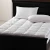 Import Customized Type Thick white Soft bed down hotel mattress topper queen hotel from China