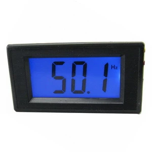 D69-60 AC150-450V 10Hz-199.9Hz Blue backlight LCD digital frequency meter digital cymometer Monitor tester panel meter