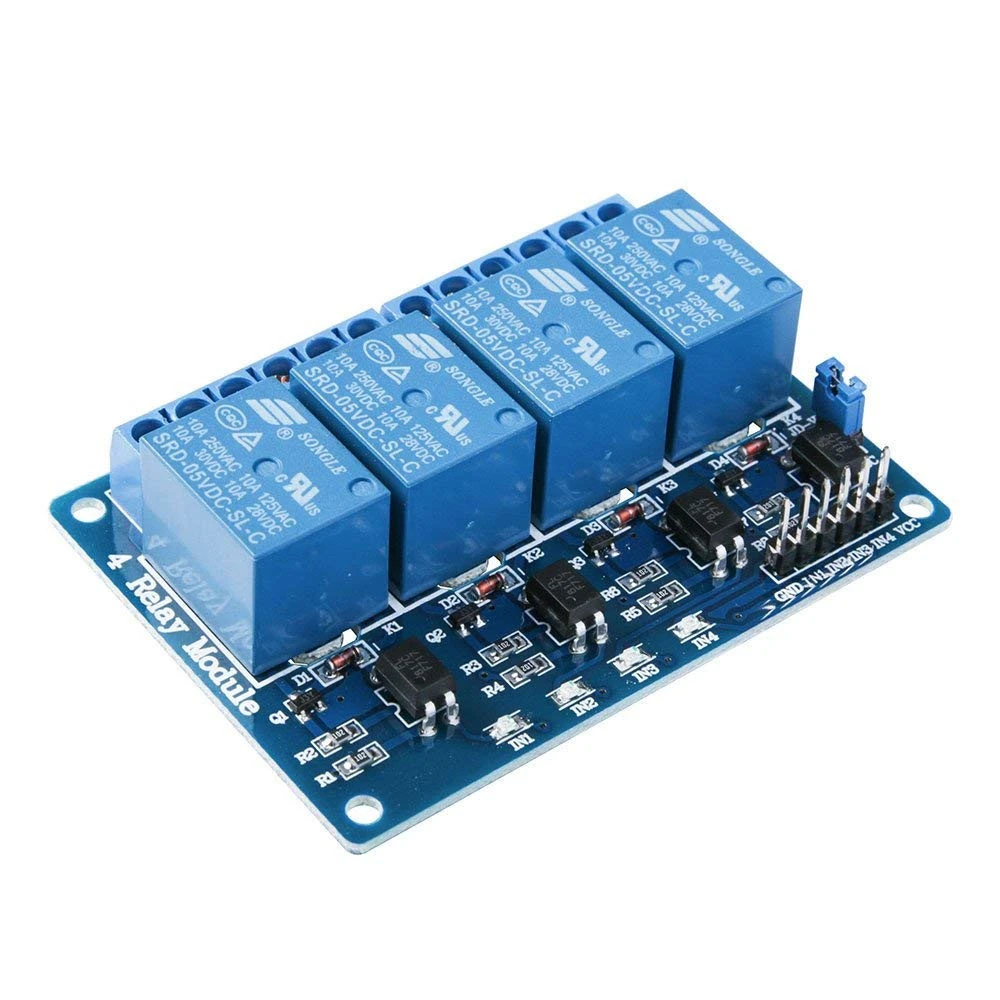 DC 5V 4 Channel Relay Module with Optocoupler