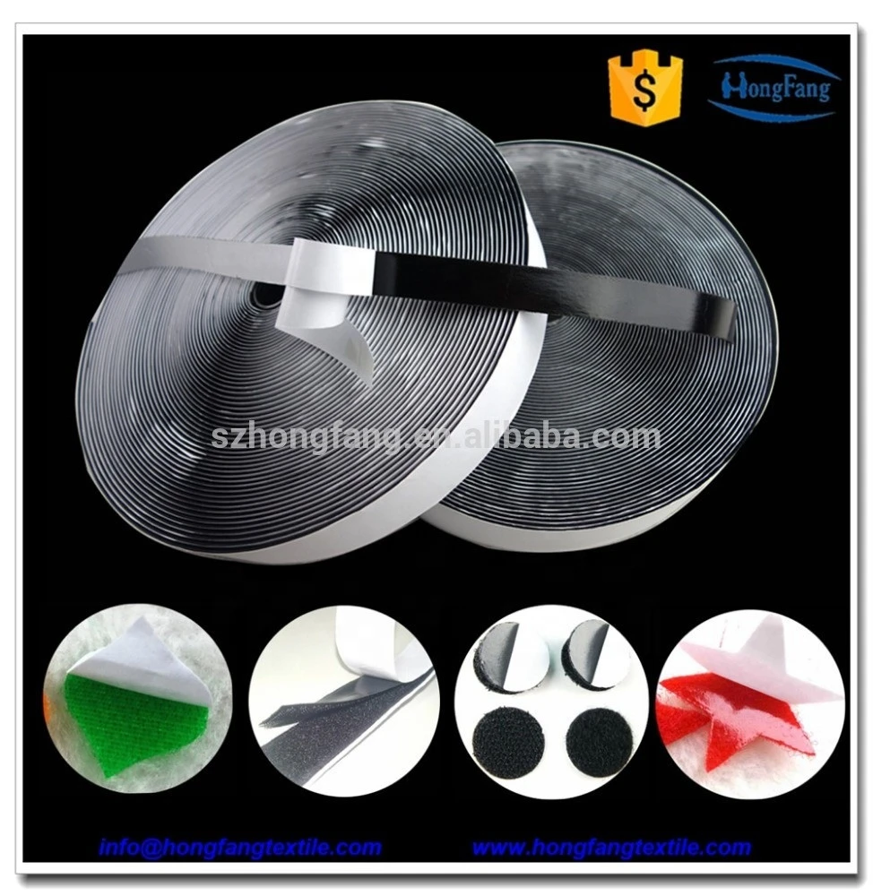 Different size hook and loop adhesive tape