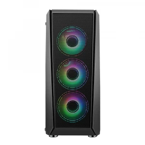 Different style!Special mesh EATX computer case pc with rgb fan