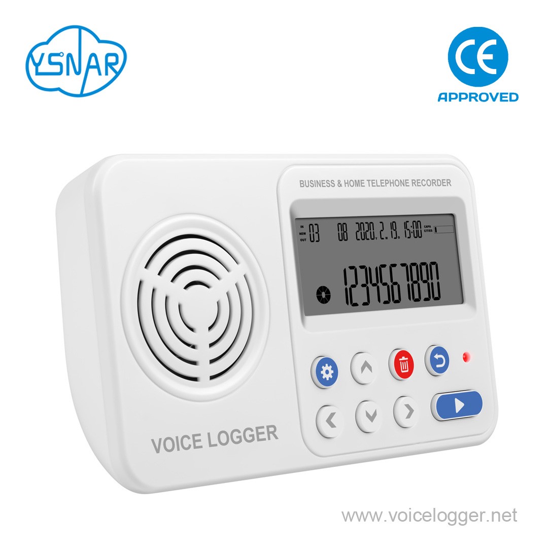 DIGITAL TELEPHONE RECORDER MONITOR FULLY AUTOMATIC ANSWERING CALL LOGGER &amp; VOICE RECORDING for SINGLE DIRECT LANDLINE