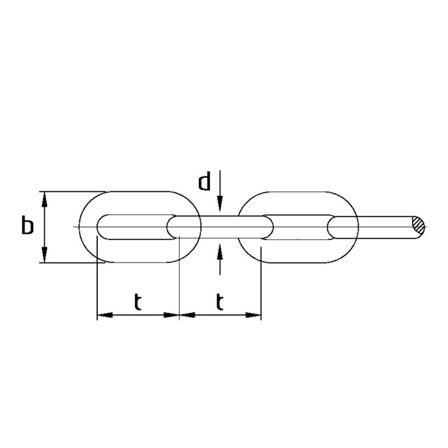 DIN5685 A/C Short Long Galvanized Link Chain