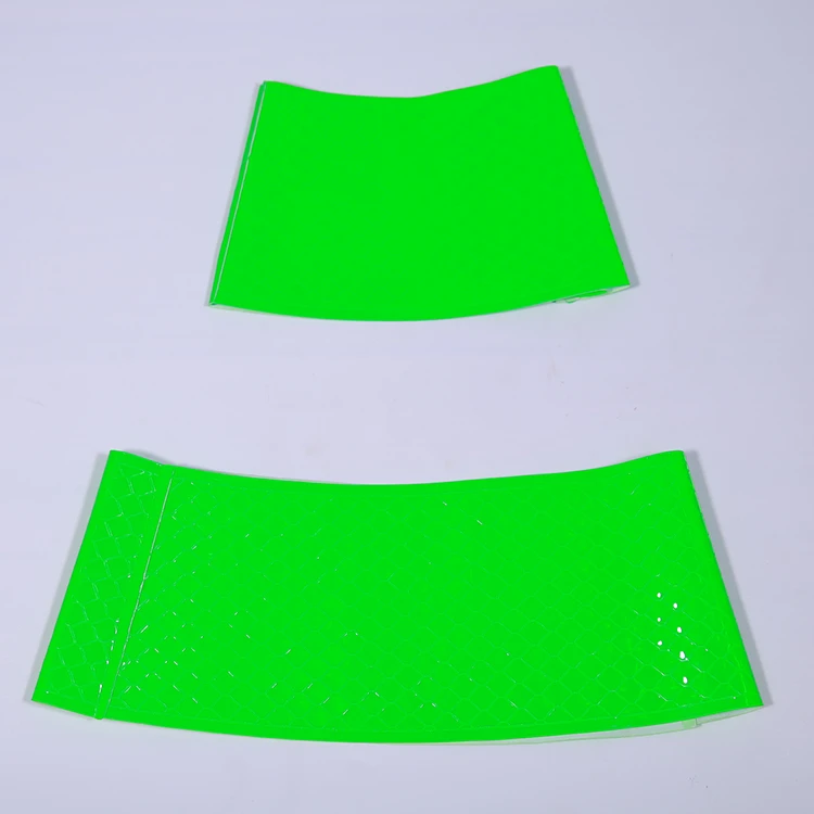 Ding Fei China Factory High Quality Custom PVC Light Reflective Material Reflective Cone Sleeve For Traffic Safety
