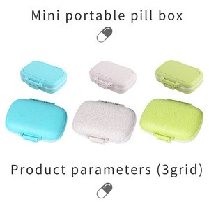 Dison 8 Compartment Portable Pocket Travel Plastic Pill Box Storage Case