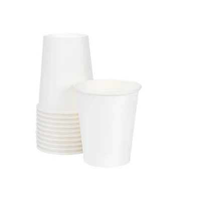 Disposable Cups Preferential Price No Deformation Single Wall 8 Oz Disposable Cups with Cover for Hot/Cold Beverage on Stock