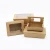 Import Disposable take away packing cardboard kraft paper food containers lunch box with window from China