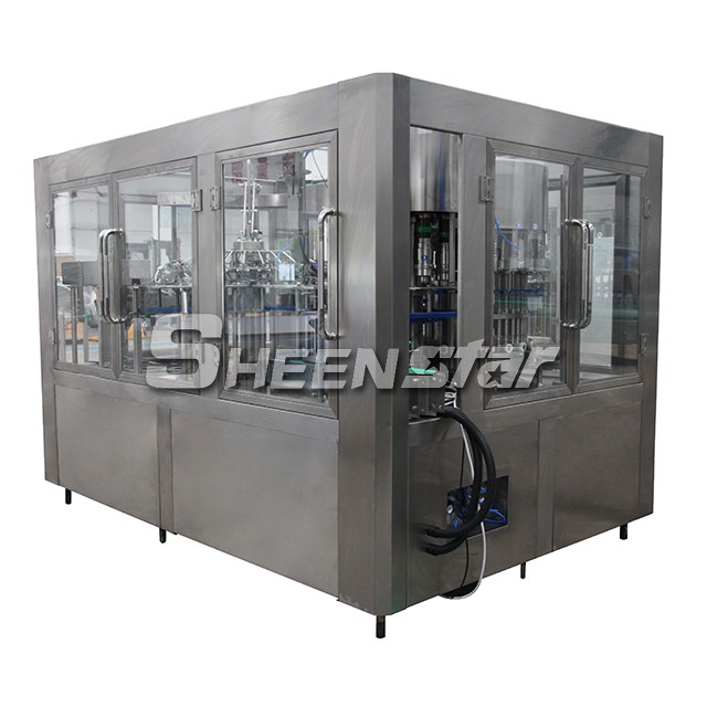 Distilled Water Making Machine Capping Machine Automatic  Filling Sealing Machine PET Plastic Bottle Drink Water Silver Gray