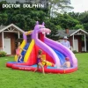 Doctor Dolphin Factory Custom Hippopotamus Inflatable Jumping Castle Water Slide Inflatable Bouncer Jump House