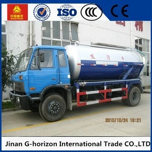 Dongfeng Van truck type sewage suction truck with vacuum pump for sucking waste dredge