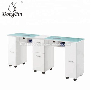 double nail salon equipment beauty nail table for sale