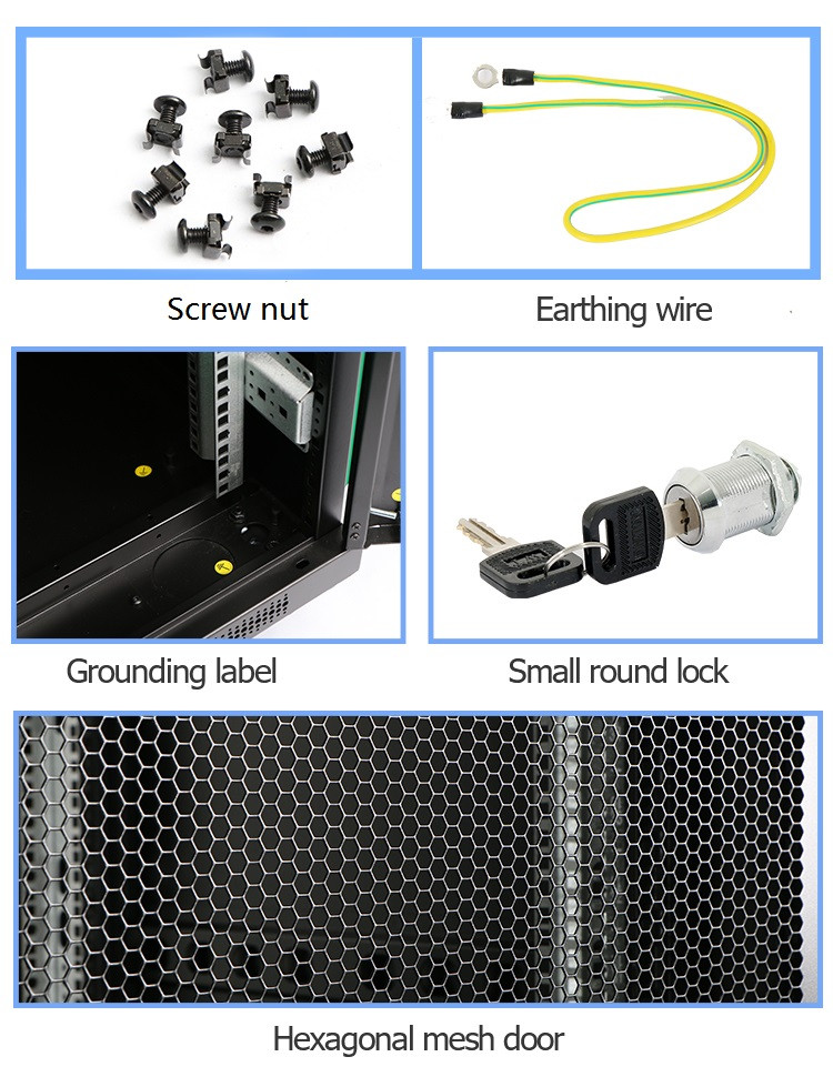 Buy Double Section Hinged Datacenter Server Rack Glass Server Rack Rack ...