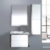 Double sink PVC wall design waterproof modern bathroom furniture