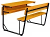 double student desks and chair bench,school furniture