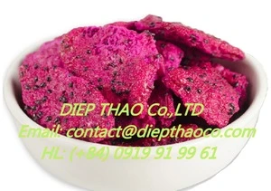 Dried crunchy white dragon fruit/ pink pitaya from vietnam