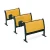 Import durable classroom furniture for university school furniture with writing table and booknet from China