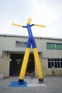 Durable Nyloyn Inflatable Sky Dancer / Inflatable Dancing Man For Advertising