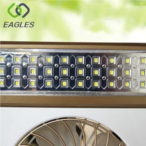 Eagles Portable Solar Powered Fan With Led Light