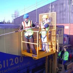 Easy install China brand Safety forklift Safety cage/working platform