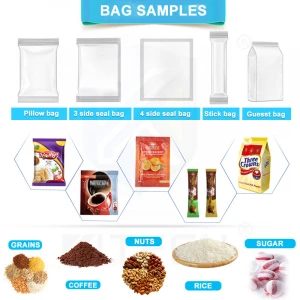 Easy to Operate Nuts / Wheat Grains / Snacks Sachet Food Packing Machine Price