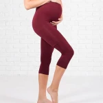 Eco-Friendly Bamboo maternity Capri pants for summer