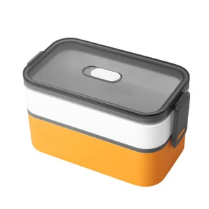 Eco Friendly Microwave Heated Biodegradable Bento Tiffin Box Food Storage Container Plastic Storage Box Food