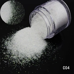 Eco-friendly PET fancy white glitter chunky glitters for body and nail arts